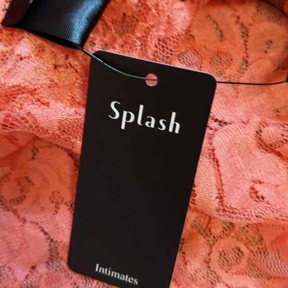 Splash Intimates corral lace dress and thong NWT - Picture 6 of 7